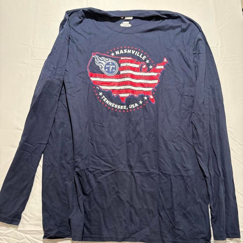 Nfl Men's Navy and Blue Shirt